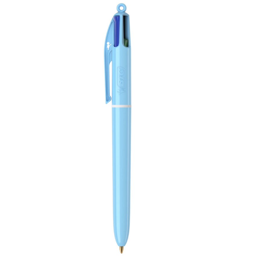 Esferográfica de 4 cores BIC Azul Pastel