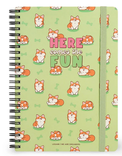 Caderno Legami A5 Espiral linhas - Corgi