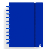 Caderno Ingeniox A4 Pautado 80fl 100g Foam C/Elastico Azul Escuro