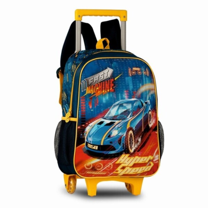 Mochila escolar com trolley 40cm