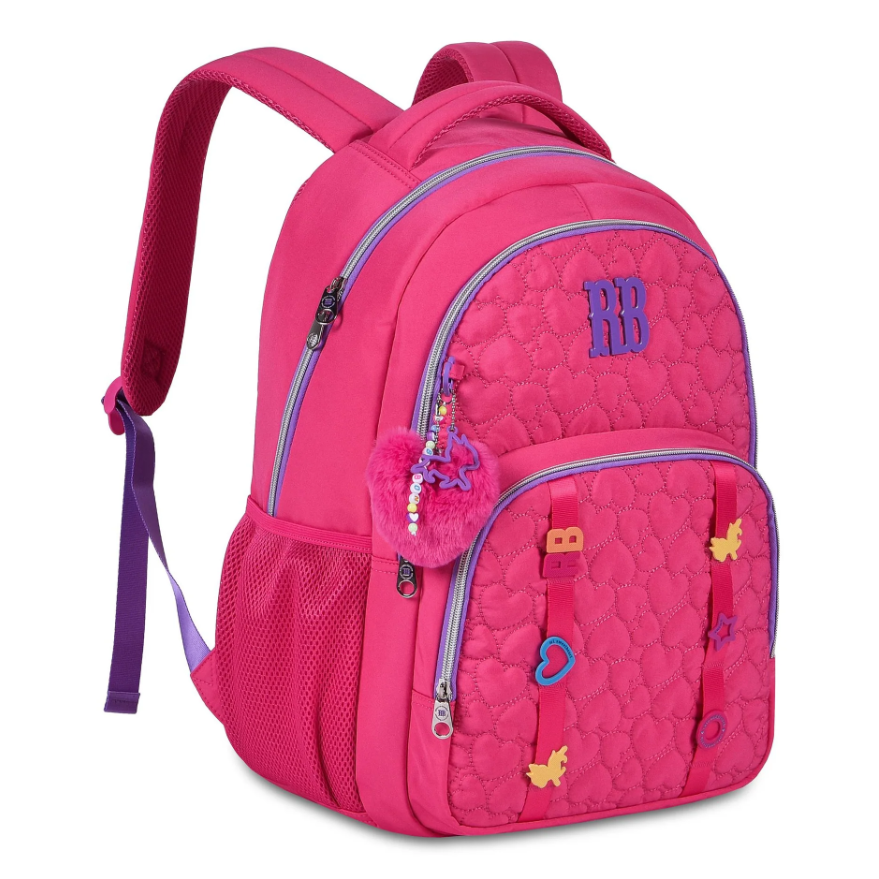 Conjunto Rebecca Bonbon Rosa -  Mochila+Lancheira+Estojo