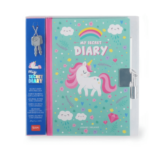 Diário Secreto com Cadeado - Meu Diário Secreto Unicórnio Legami