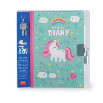 Diário Secreto com Cadeado - Meu Diário Secreto Unicórnio Legami