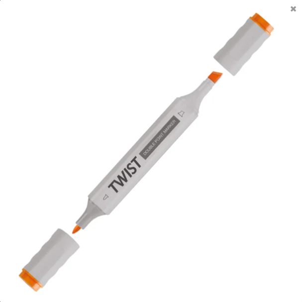 Marcadores ponta dupla Twist Campus 60 unidades