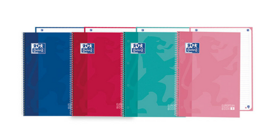 Caderno Oxford Espiral Classic, A5 80 Folhas Quadriculado Verde