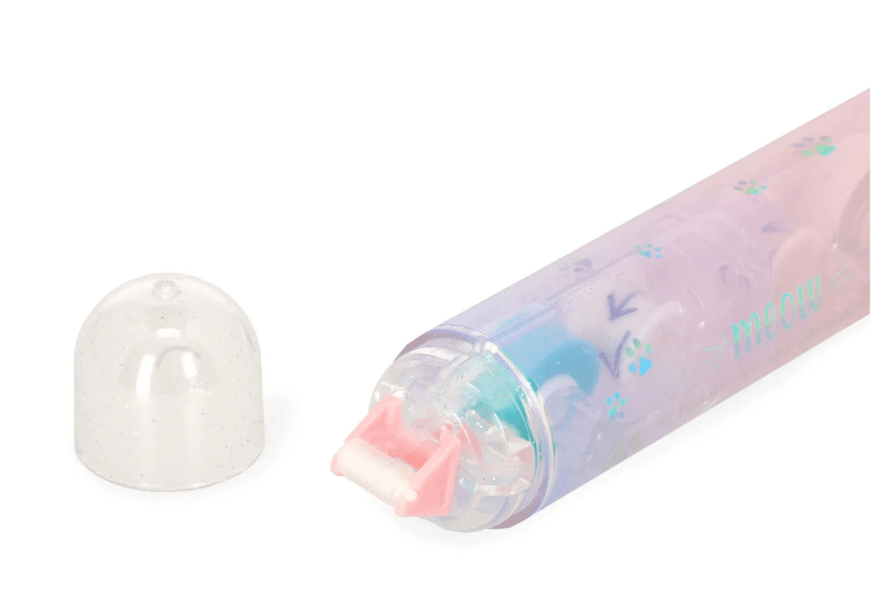 Corretor de fita e cola 2 em 1 - Miau - Legami