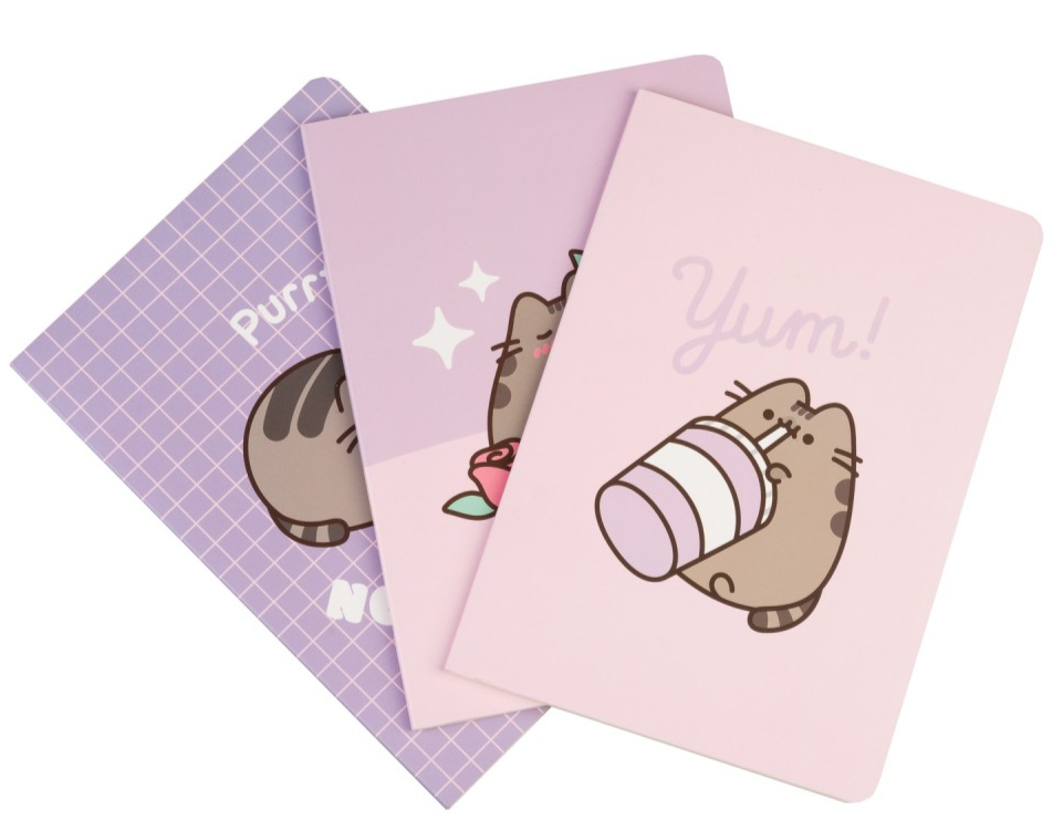 PACK 3 CADERNOS A5 PUSHEEN MOMENTS