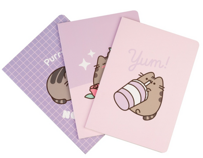 PACK 3 CADERNOS A5 PUSHEEN MOMENTS