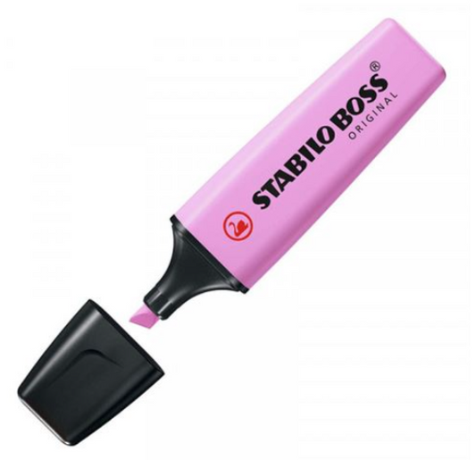 Sublinhador Stabilo pastel fuschia