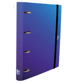 Dossier escolar A4 C/ recarga Pautada Oxford Gradient Azul