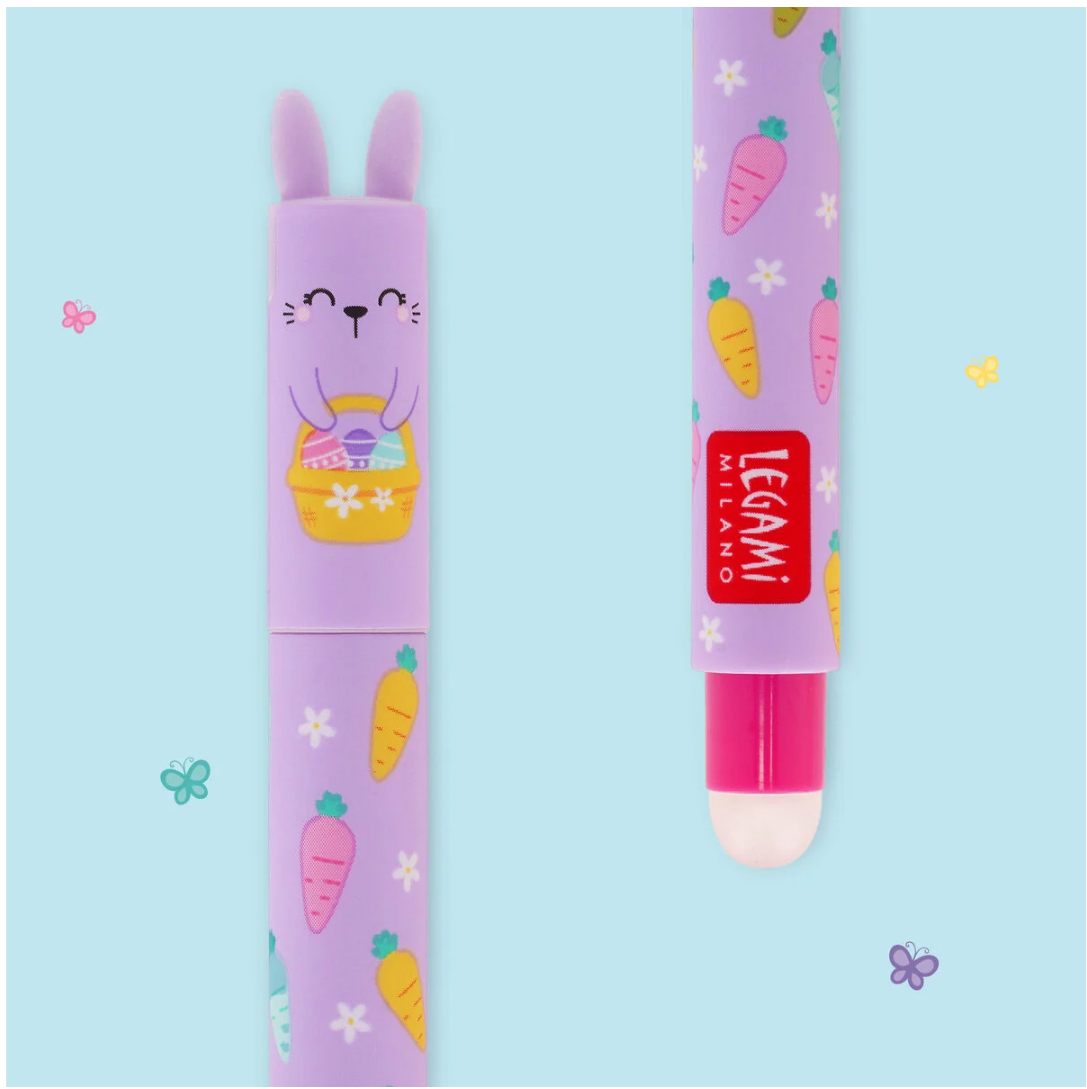 Conjunto de 2 canetas apagáveis hoopy easter