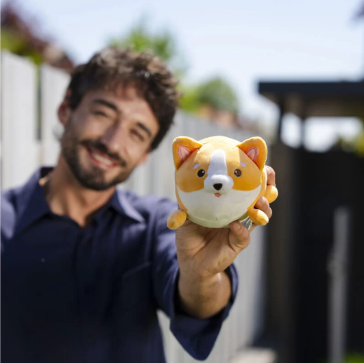 Peluche mini pelúcia - Super macio Corgie