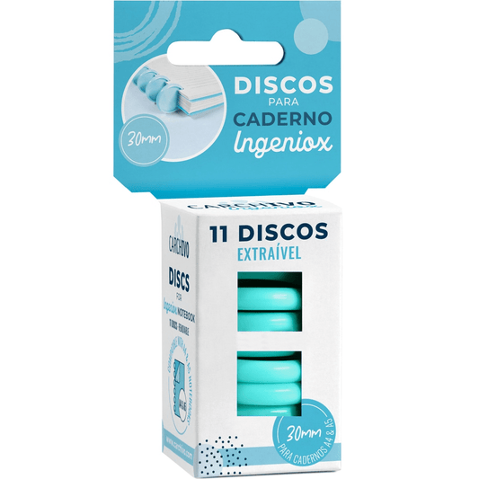 Discos P/ cadernos Ingeniox Menta