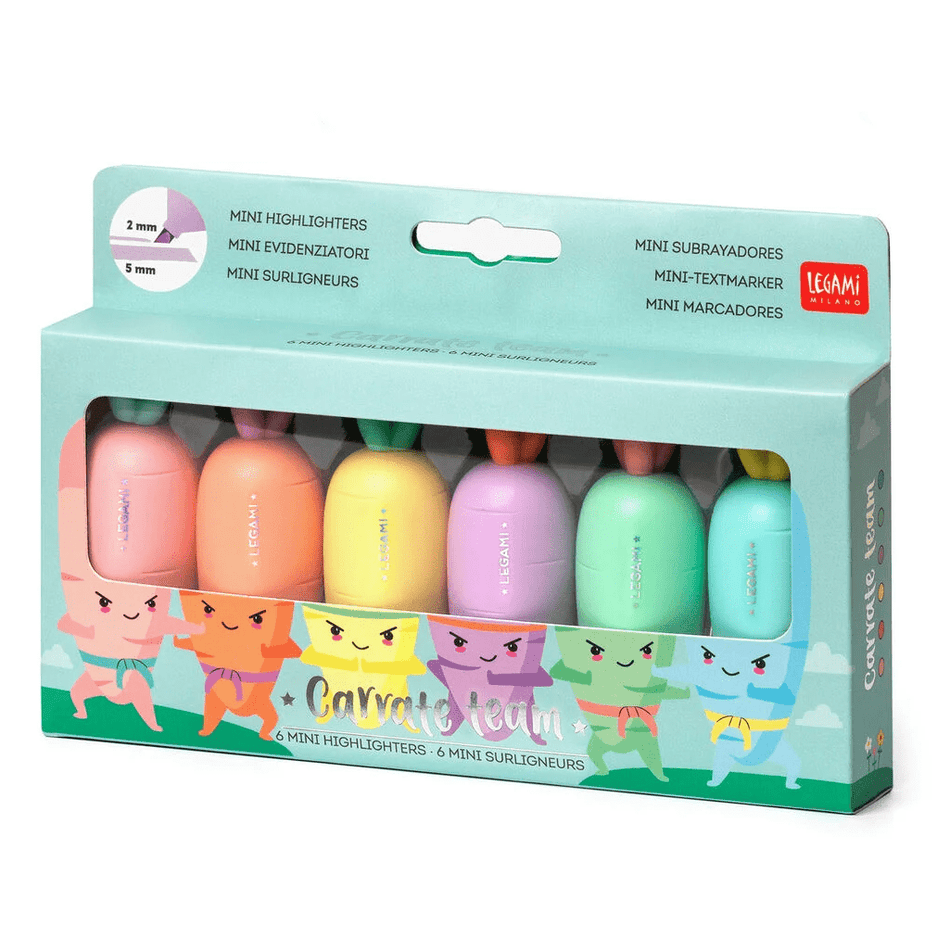 Conjunto de 6 sublinhadores Carrate team