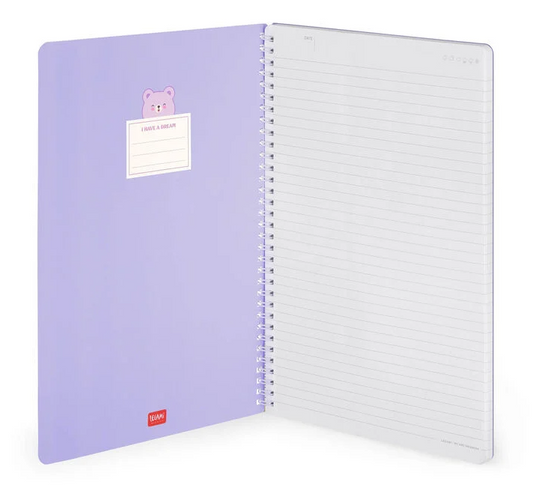 Caderno A4 Legami Espiral Maxi - Teddy Bear