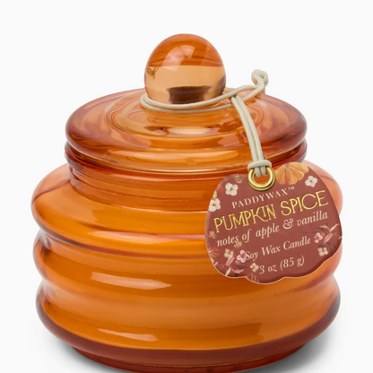 Vela de vidro Beam 85g - Laranja - Especiarias de abóbora