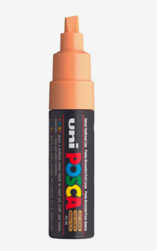 Marcador uni posca 8K Salmão