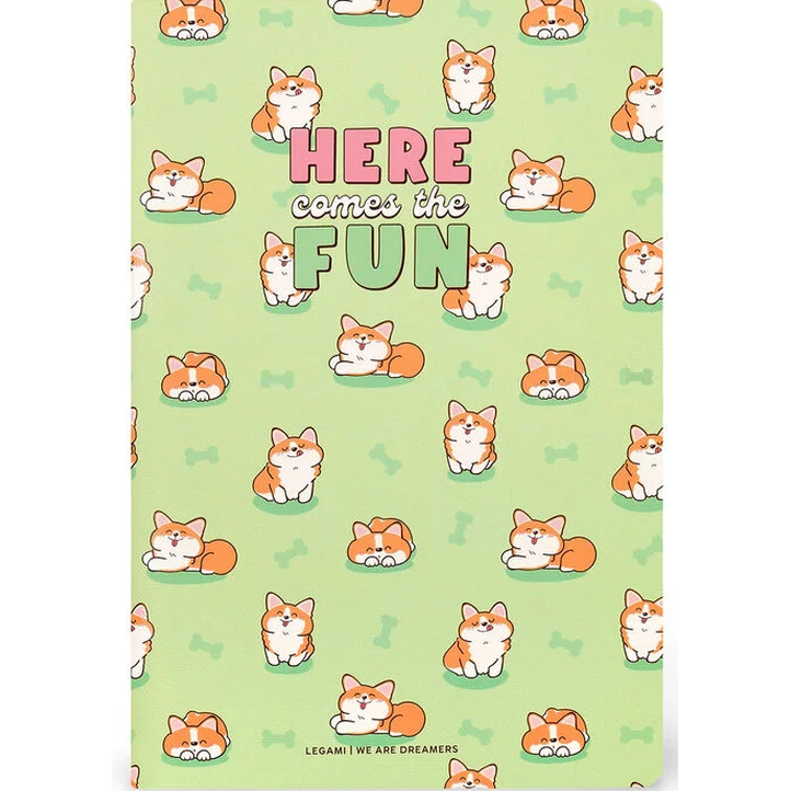Caderno Legami A5 Liso - Corgi