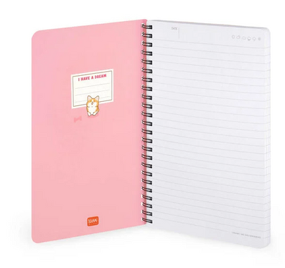 Caderno Legami A5 Espiral linhas - Corgi