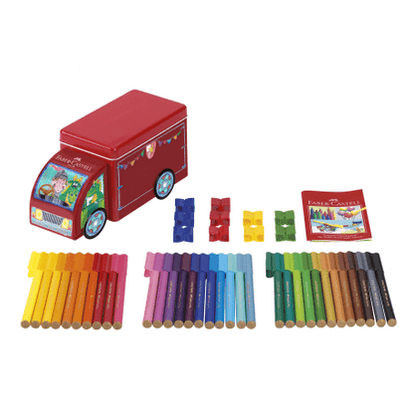 Marcadores Faber-castell com caixa de camião
