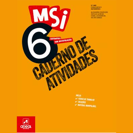 Caderno de Atividades - MSI 6 - Matemática Sob Investigação 6 - 6.º Ano