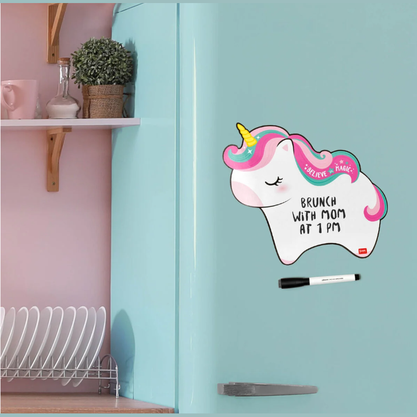 Quadro branco magnético de unicórnio - Algo para lembrar - Legami
