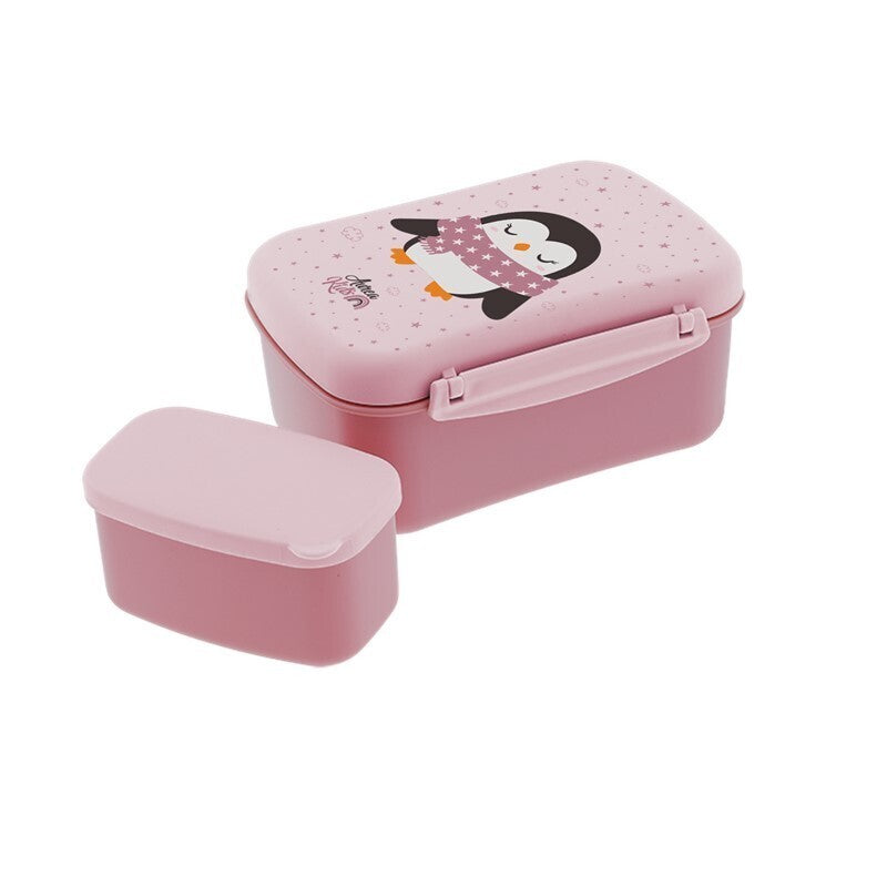 Sanduicheira hermética com placa de refrigeração Aurea Kids - Pinguim