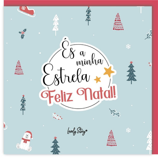 Postal de Felicitação - És a minha estrela