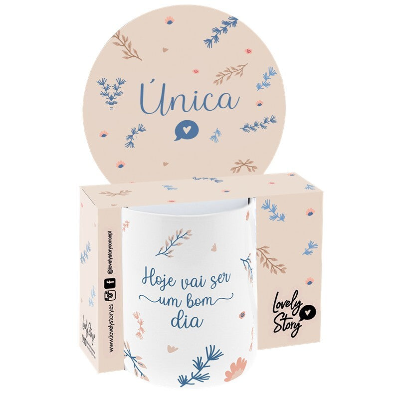 Caneca cerâmica - Hoje vai ser um bom dia