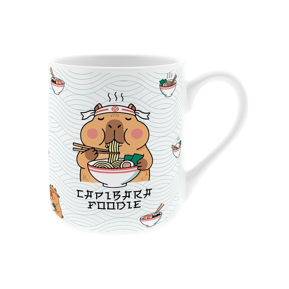 Caneca cerâmica 330ML Capivara Foodie Mint