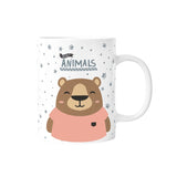Caneca infantil plástico 330ml Aurea Kids - Urso