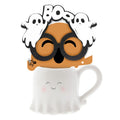 Caneca com forma de Abóbora 350ML + Óculos de Halloween Haunted Crew Mug