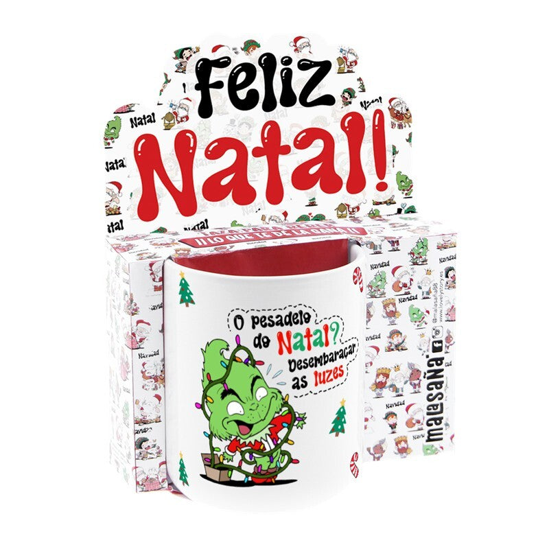 Caneca de Natal - Pesadelo de Natal? Desembaraçar as luzes