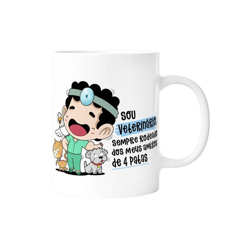 Caneca profissões - Veterinário