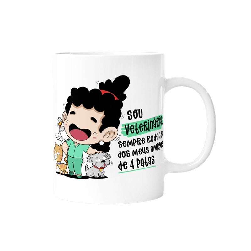 Caneca profissões - Veterinária
