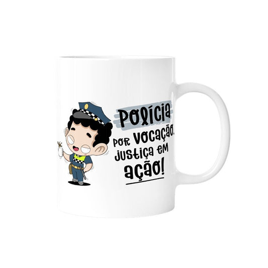 Caneca profissões - Policia