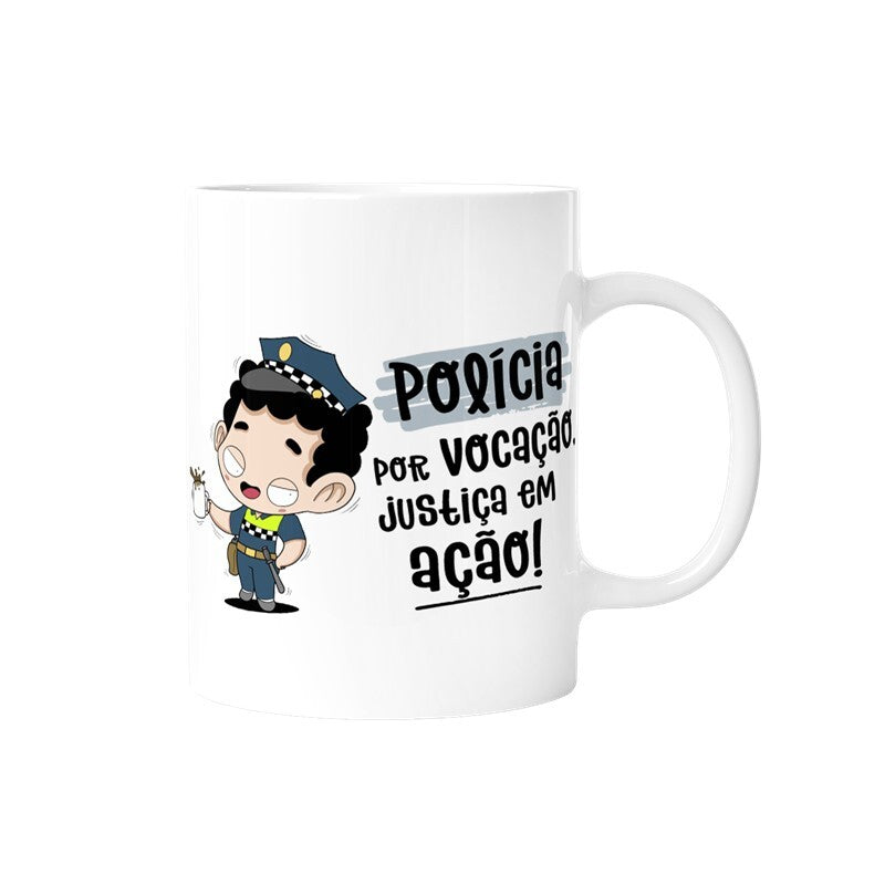 Caneca profissões - Policia