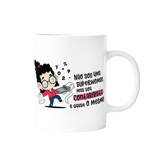 Caneca profissões - Contabilista Mulher