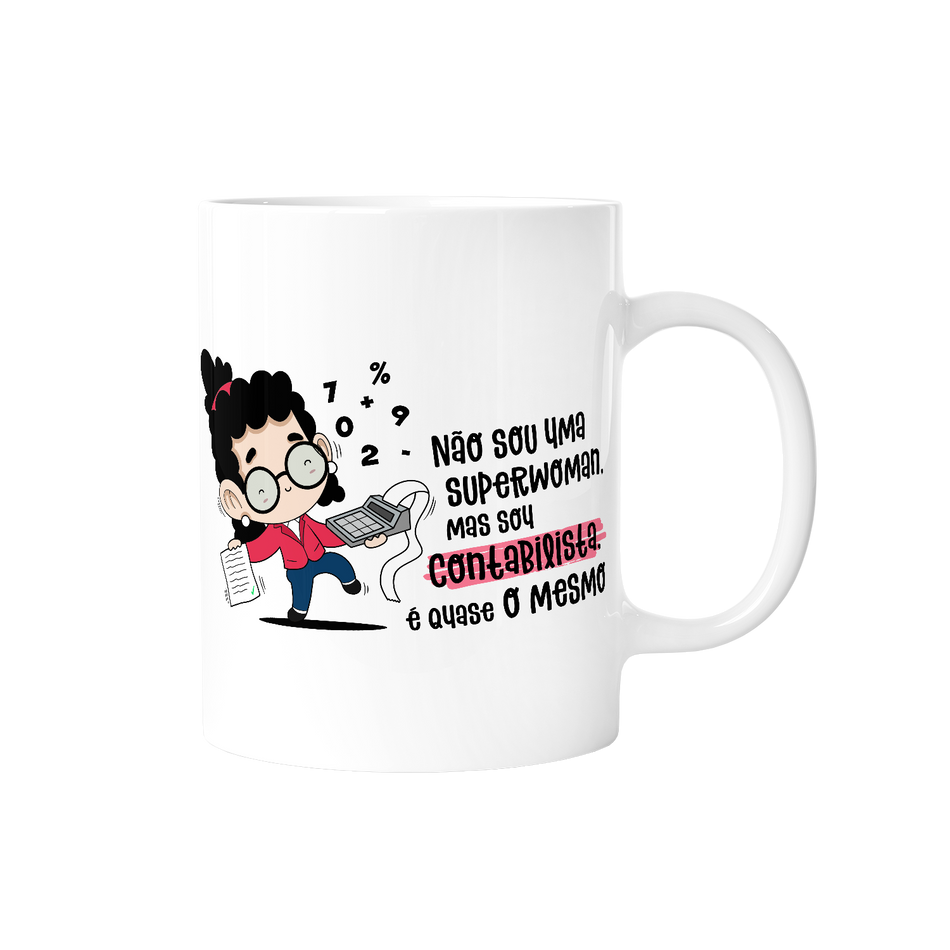 Caneca profissões - Contabilista Mulher