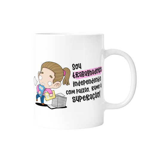 Caneca profissões - Trabalhadora independente