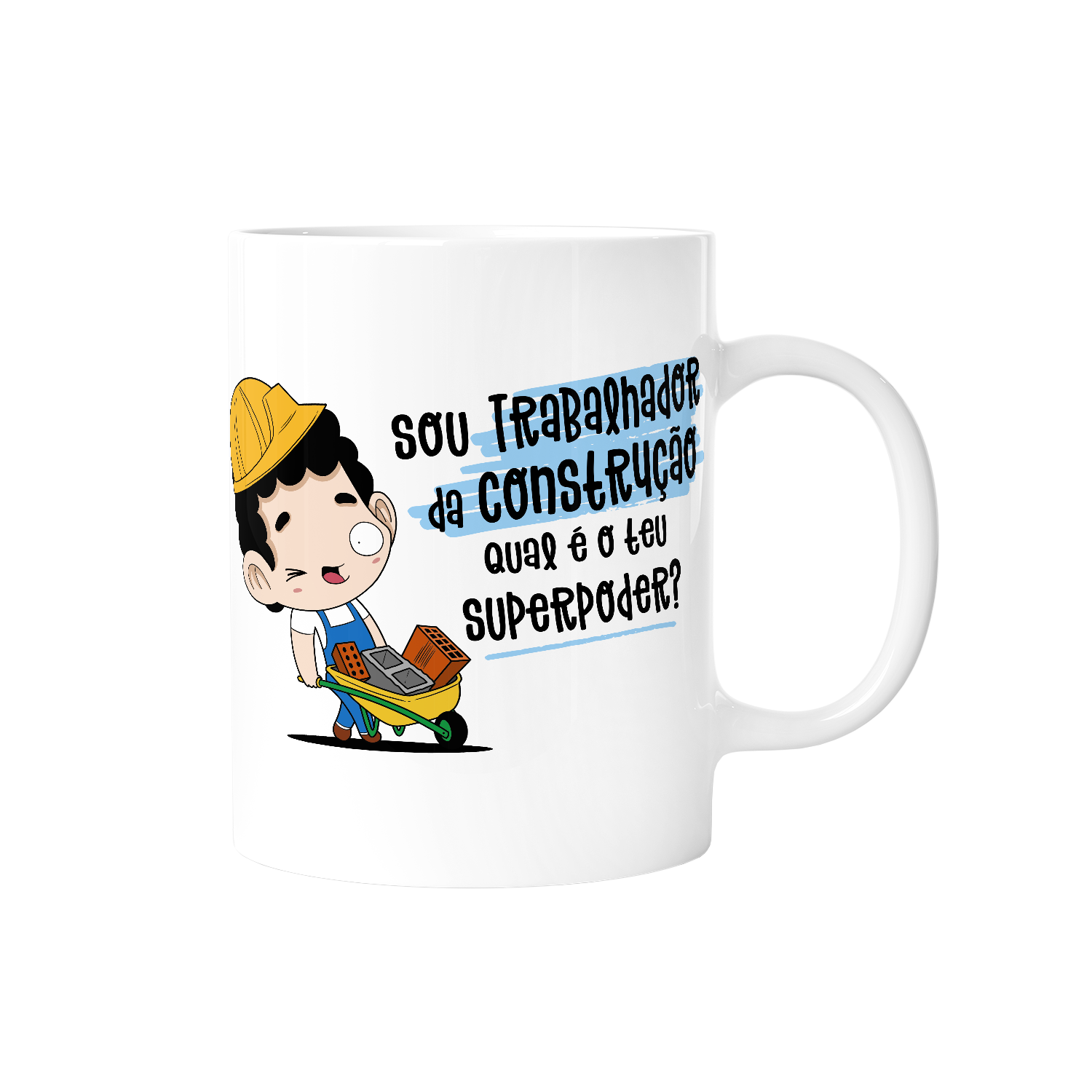 Caneca profissões - Trabalhador da construção