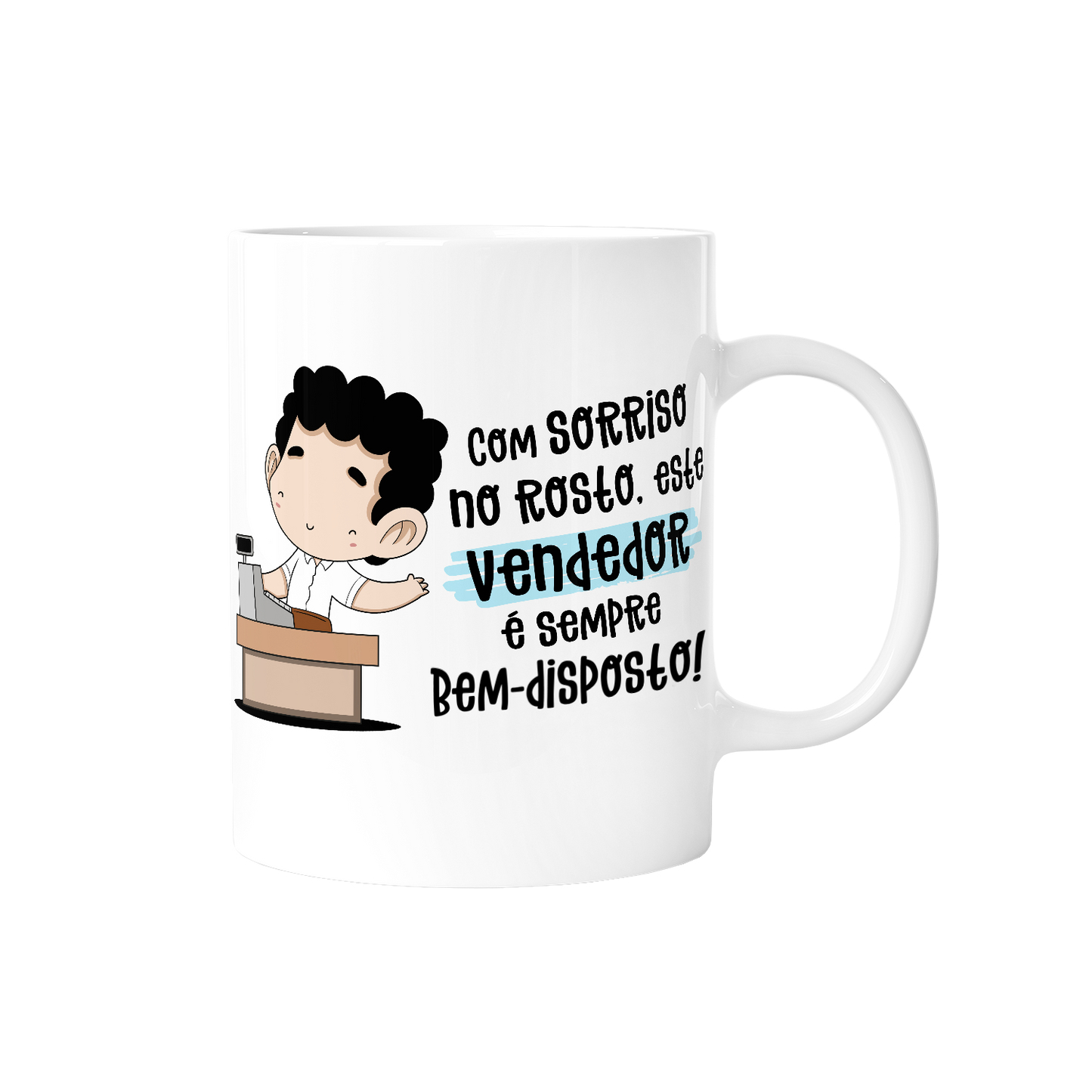 Caneca profissões - Vendedor