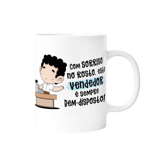 Caneca profissões - Vendedor