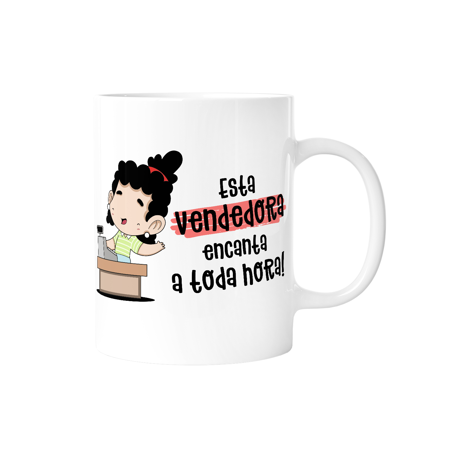 Caneca profissões - Vendedora