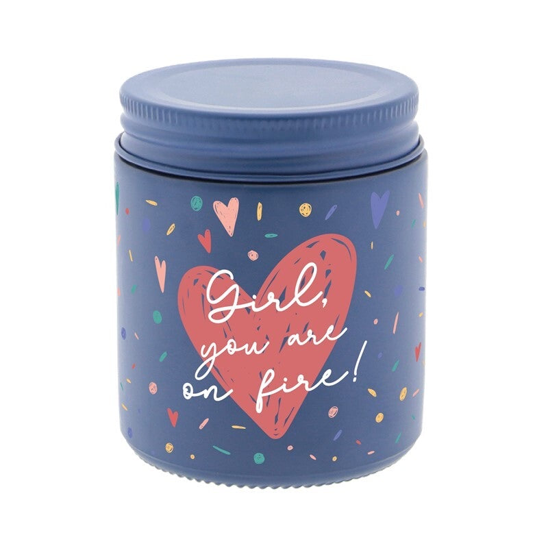 Vela aromatica - girl you are on fire - Hearts