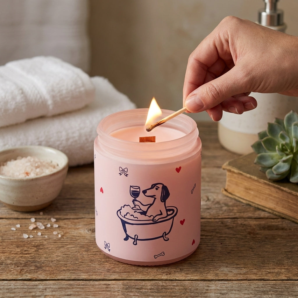 Vela aromática Lovely Story – Velvet Paws – Rosa