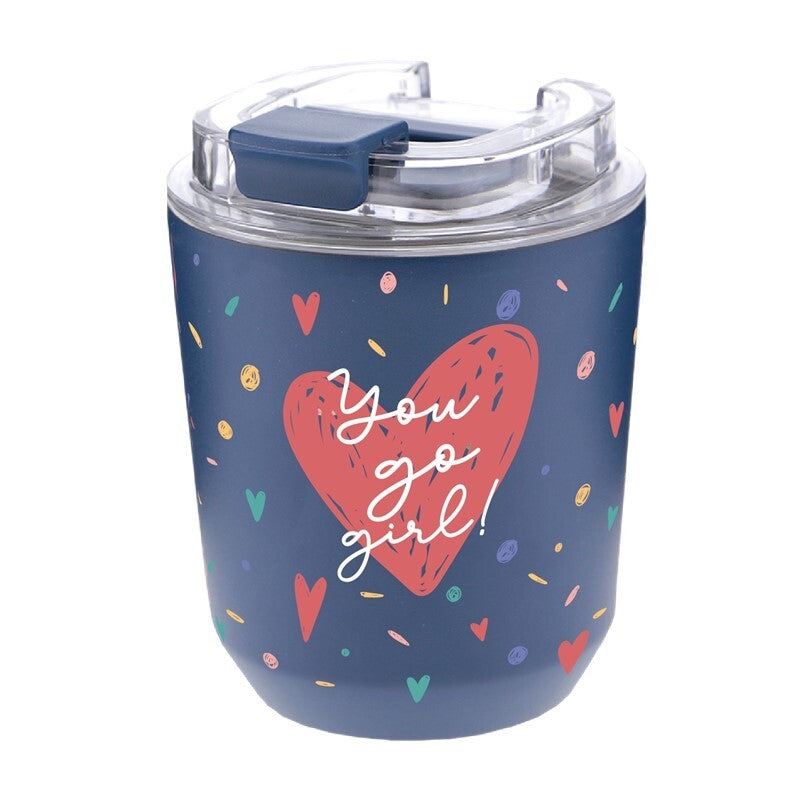 Copo Térmico 280ML you go girl - Hearts