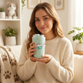 Copo térmico com interior cerâmico 400 ml Lovely Story – Cat Whiskers – Menta