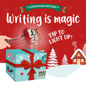 Caneta com Luz Legami Writing Is Magic – Urso Rena Natal