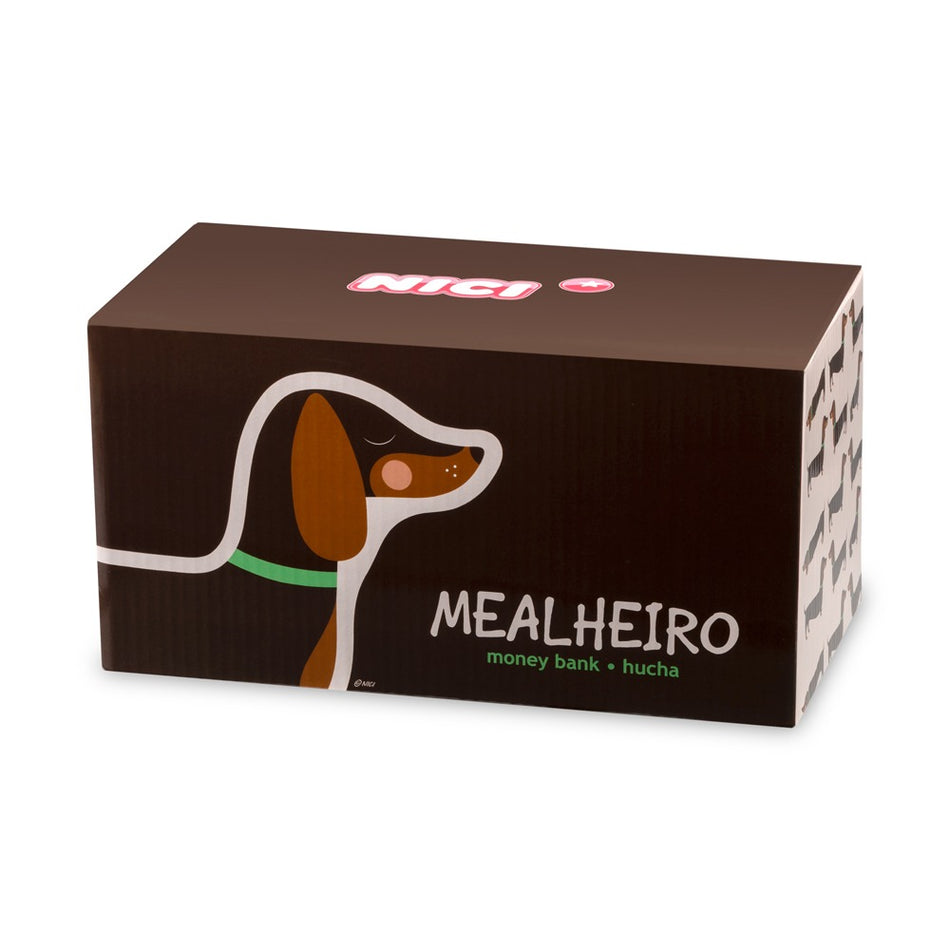 Mealheiro em ceramica - cão dachshund - Nici